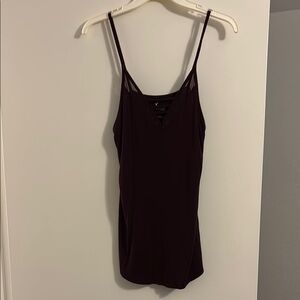 American Eagle Outfitters Maroon Strappy Camisole
